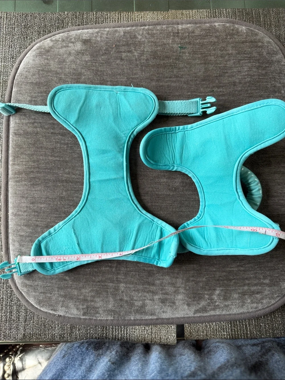 Turquoise Terrazzo Dog Harness with Padded Handle